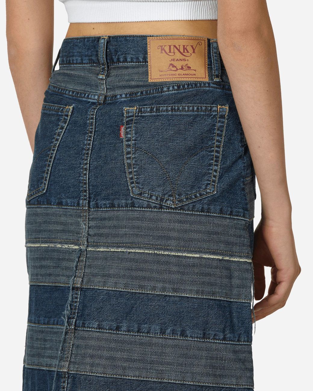 Hysteric Glamour Scratch Long Denim Skirt in Blue | Lyst Hysteric Glamour Scratch Long Denim Skirt in Blue | Lyst