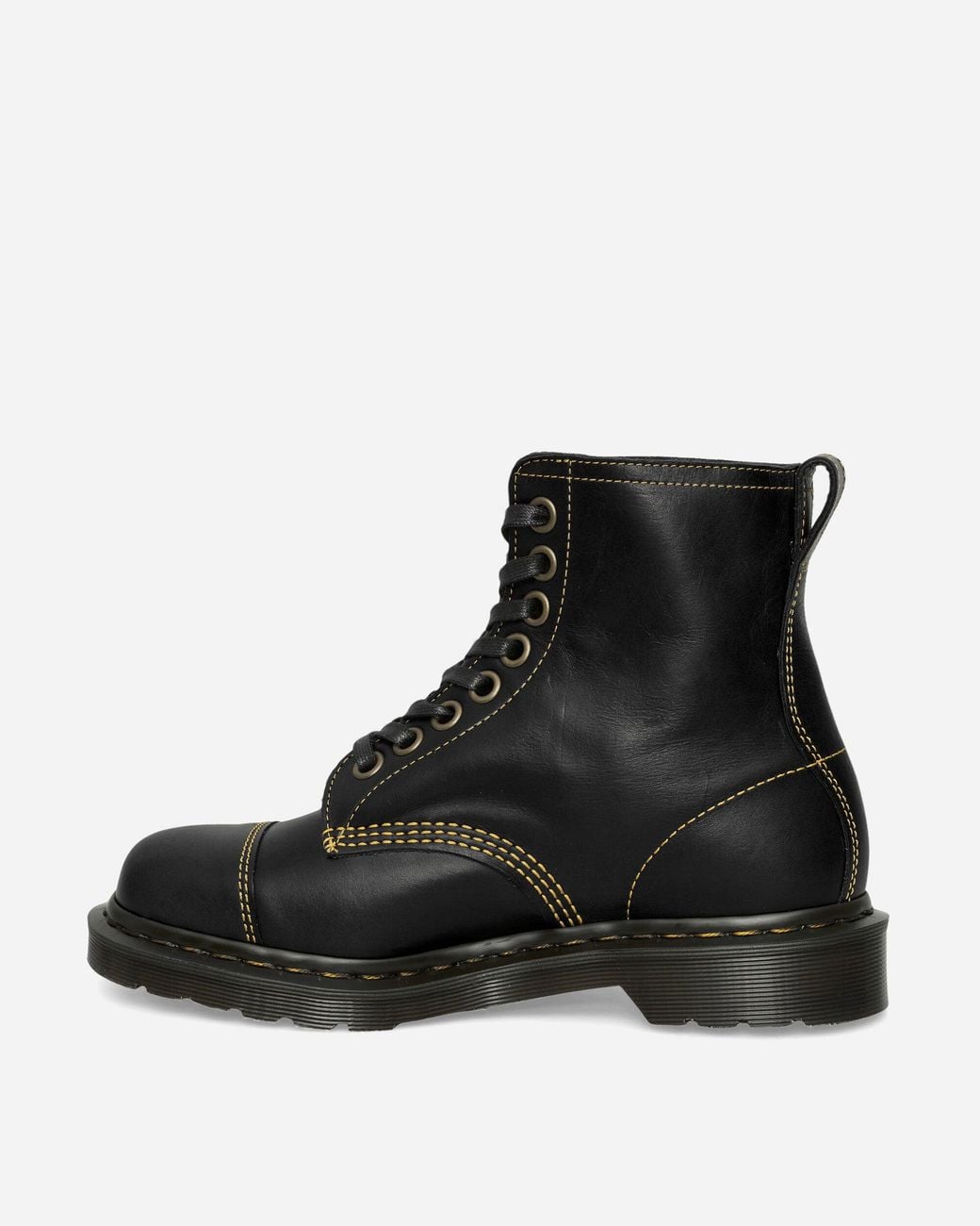 Dr. Martens Black 1460 Cappers Classic Calf Leather Lace Up Boots for men