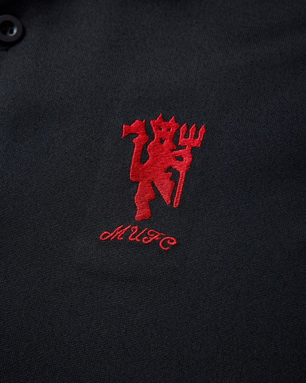 Adidas Black Manchester United Spzl F.C. Polo Shirt for men