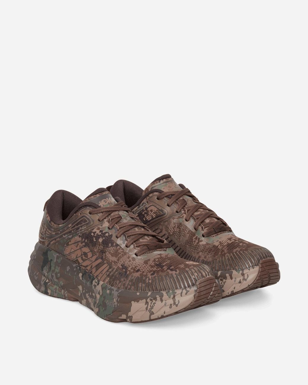 Hoka One One Brown Beams Bondi 7 Sneakers Chestnut / Black Bean for men