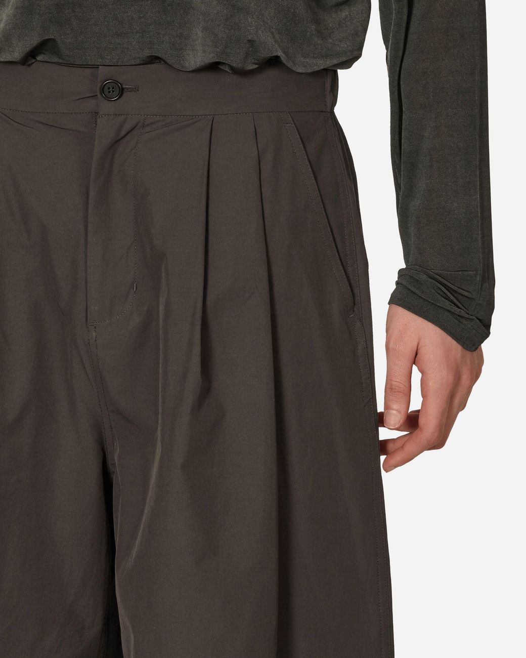 two tuck cotton wide short pants パンツ everyone two tuck cotton