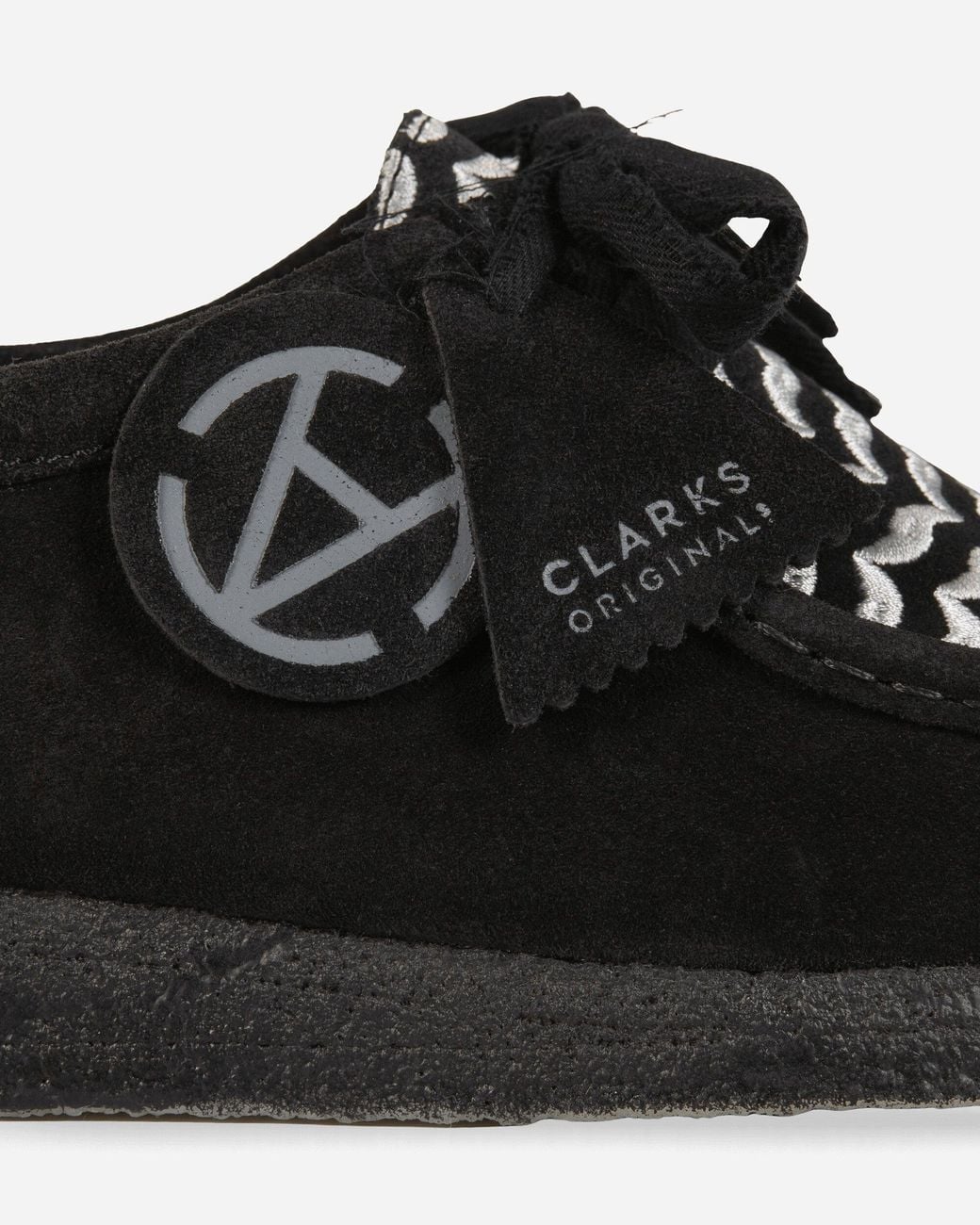 Clarks Black Slam Jam Wallabee Shoes for men