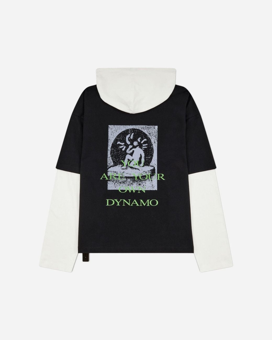 Oamc Peacemaker Black S Dynamo Print Hooded T-Shirt for men
