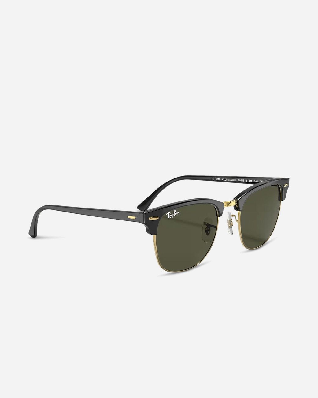 Ray-Ban Green Clubmaster Classic Sunglasses Polished G-15 for men