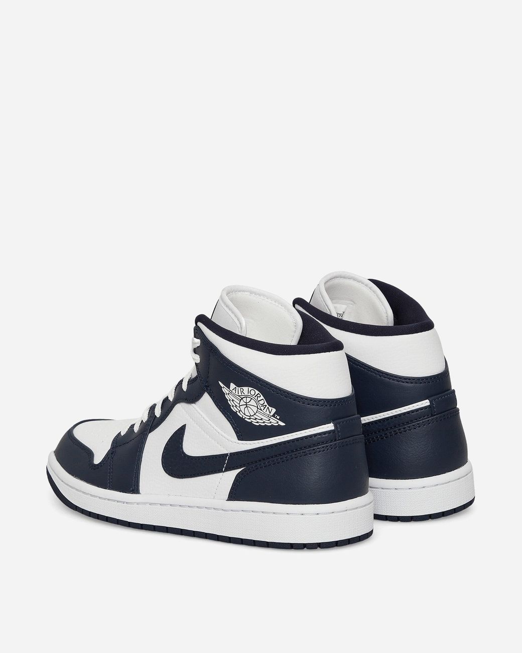 Nike Air Jordan 1 Mid Sneakers White / Obsidian in Blue for Men | Lyst UK