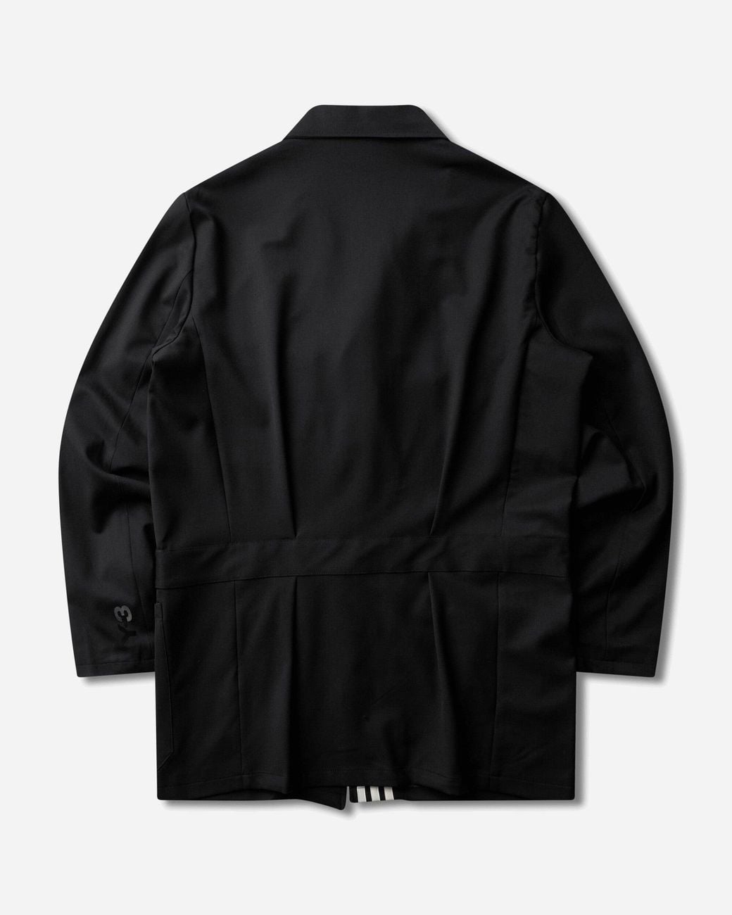 Y-3 Black Men S Wool Chore Coat for men