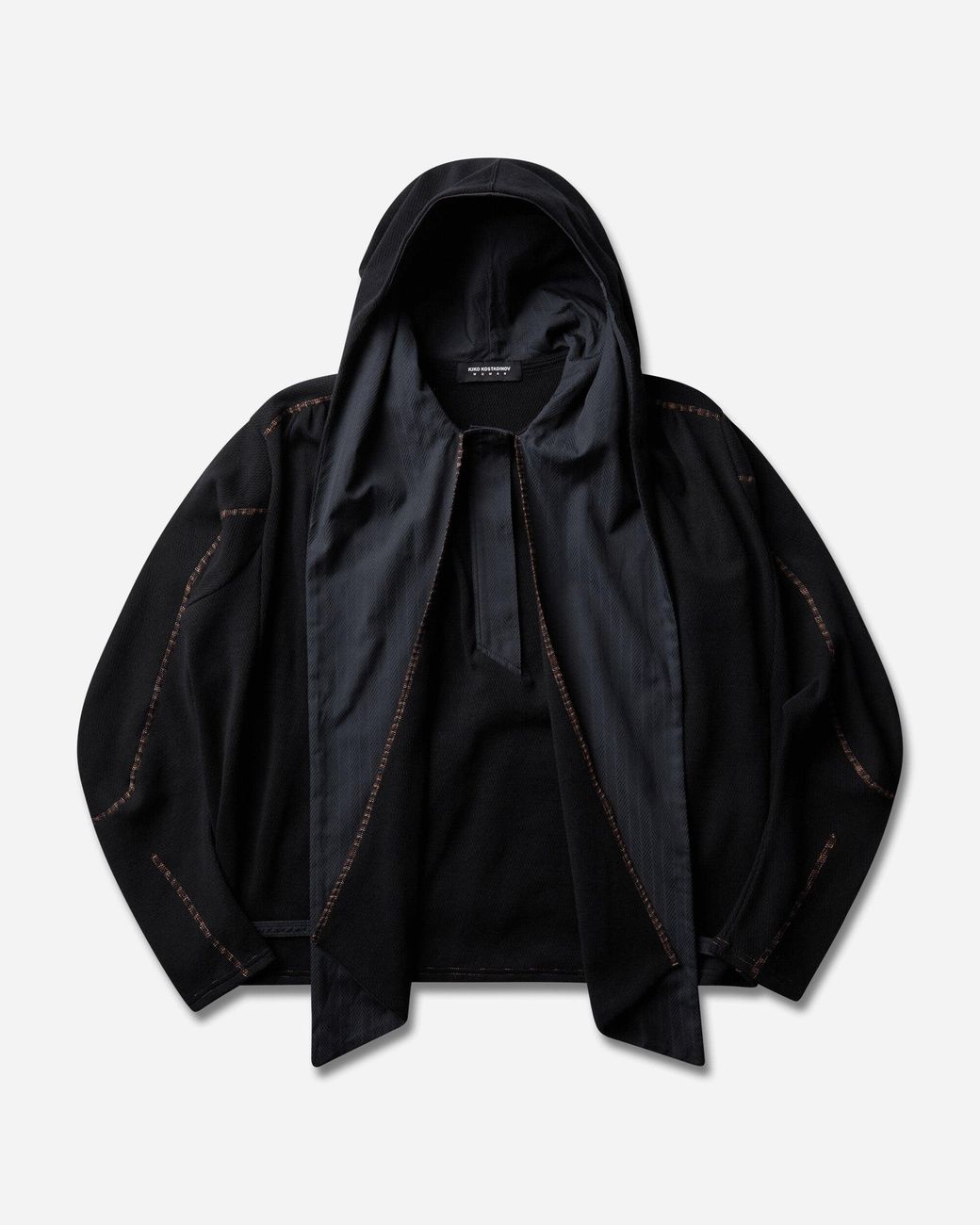 Kiko Kostadinov Black S Petrel Hooded Pullover Ink