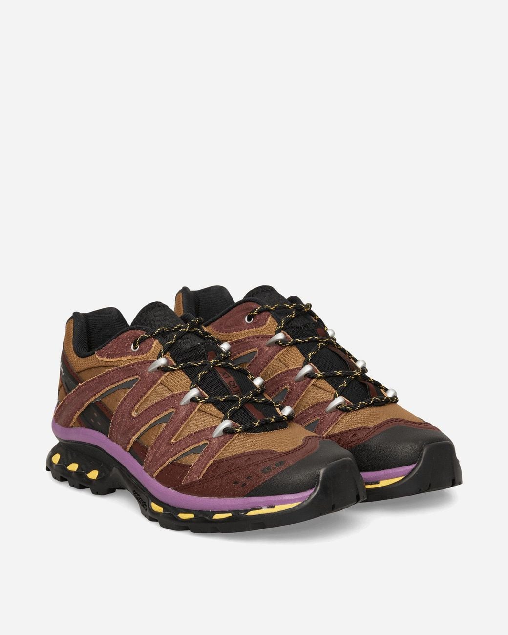 Salomon Brown Xt-Quest Expedition Sneakers Bitter Chocolate Concord Grape for men