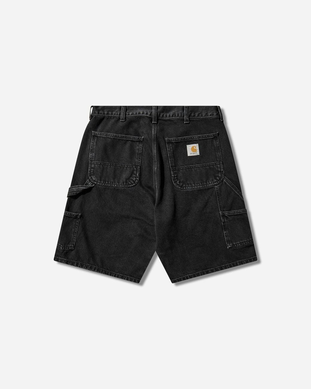 Carhartt Black Men S Double Knee Shorts (stone Washed) for men