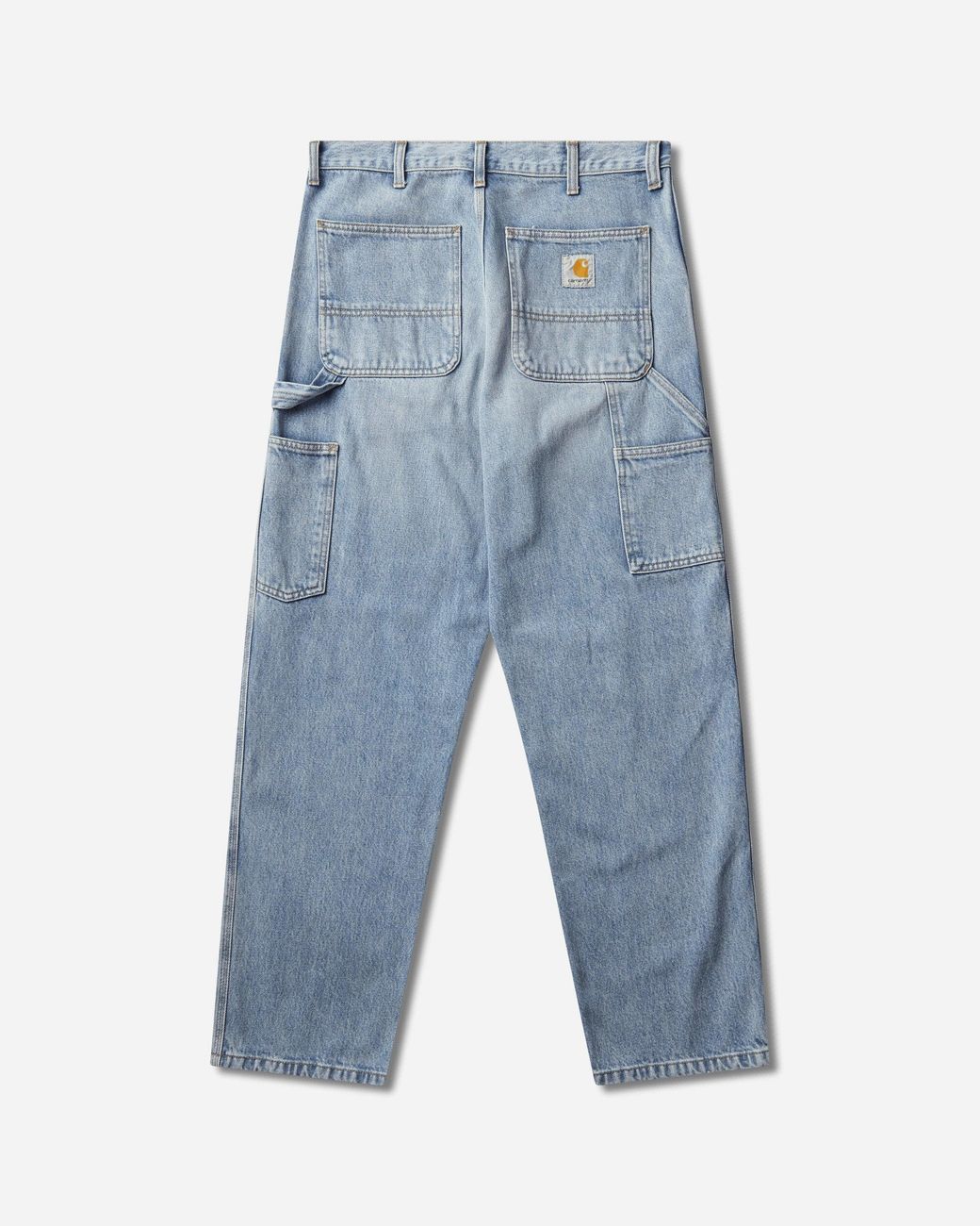 Carhartt Blue S Single Knee Pants (Heavy Worn Bleached) for men