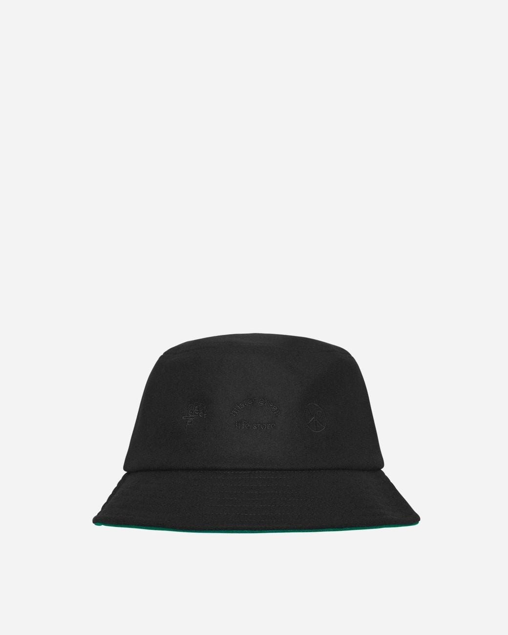 Mister Green Black Trifecta Bucket Hat for men