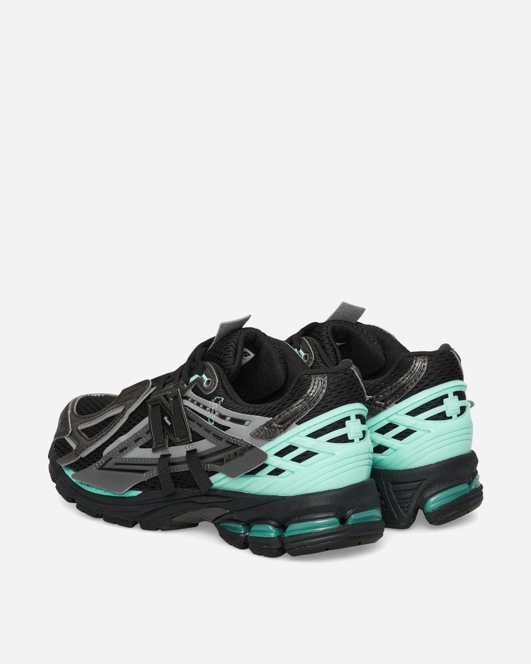 New Balance Black 1906a Sneakers / Bright Mint for men