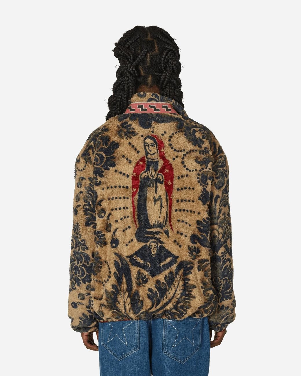 kapital-Beige-Damask-Fleece-