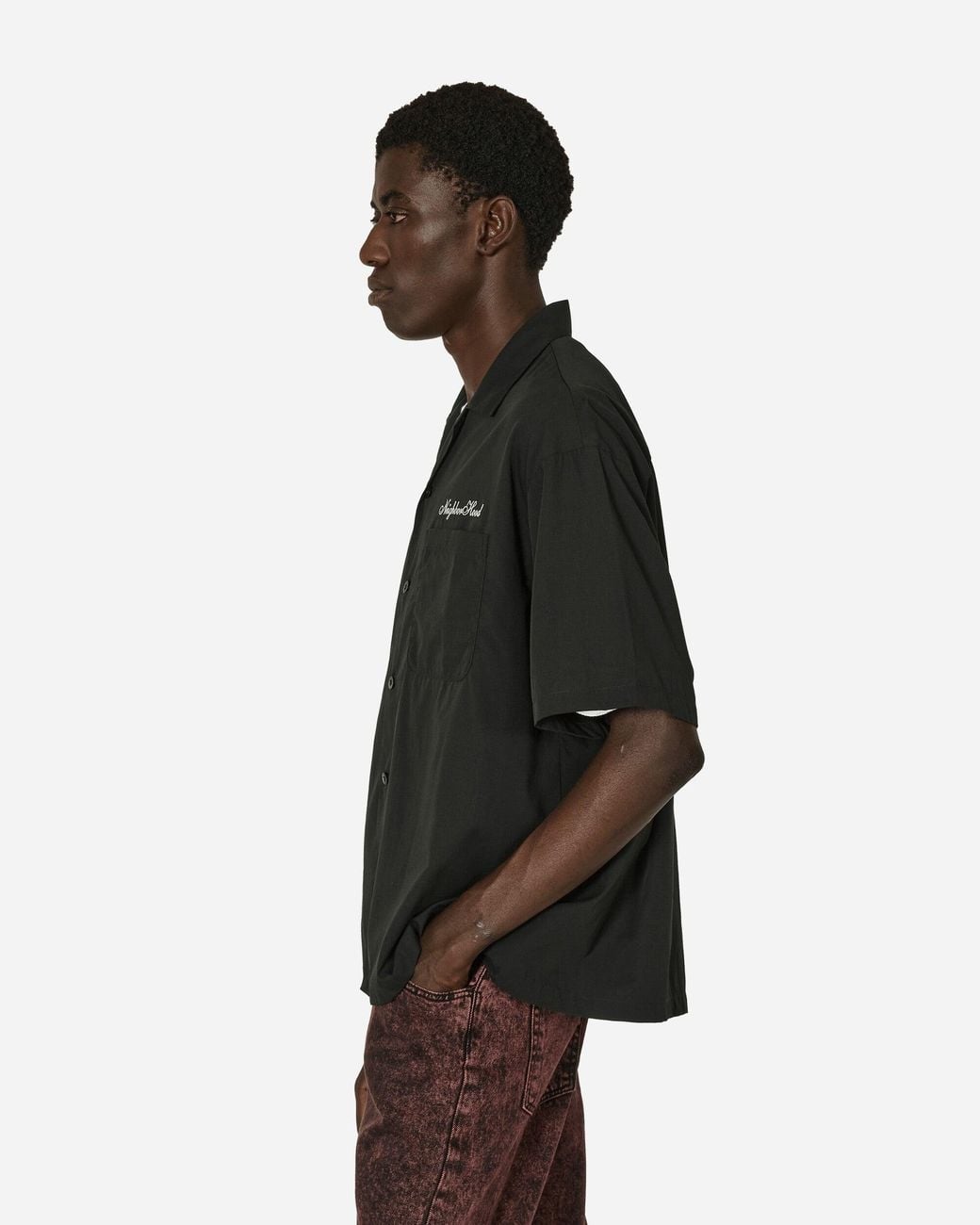 Neighborhood Solid-color Hawaiian Shirt in Black for Men | Lyst