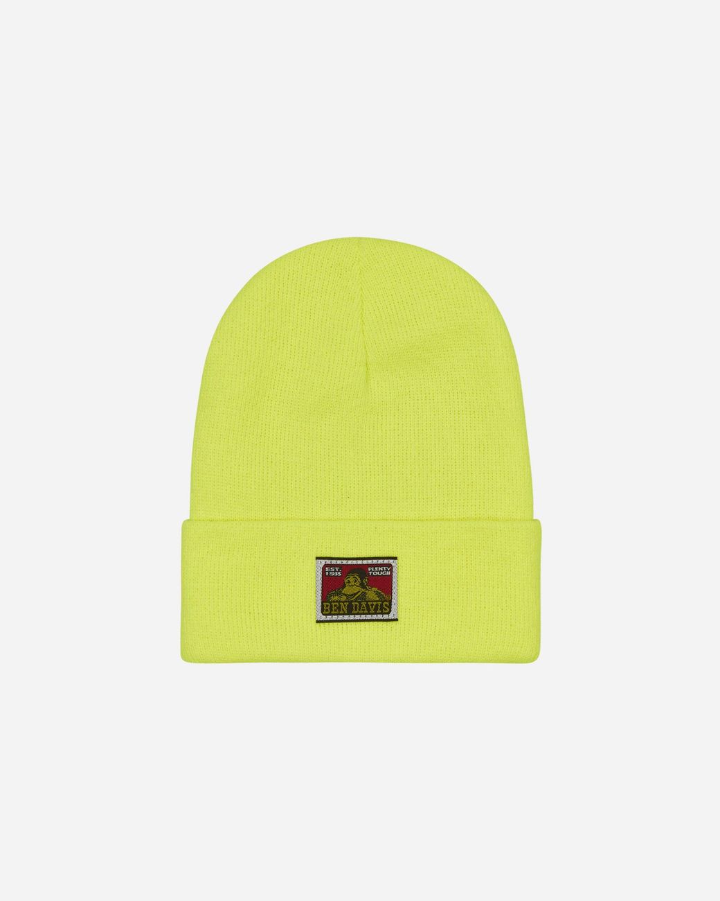 Ben Davis Work Clothes Yellow Logo Beanie Safety for men