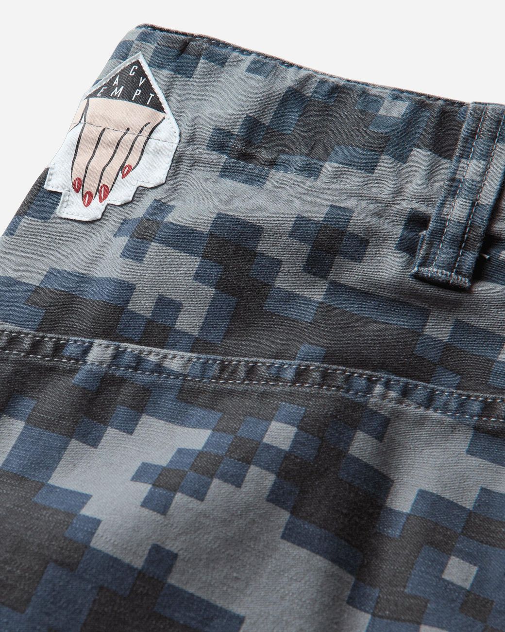 Cav Empt Gray Men S Digi8 Combat Shorts for men