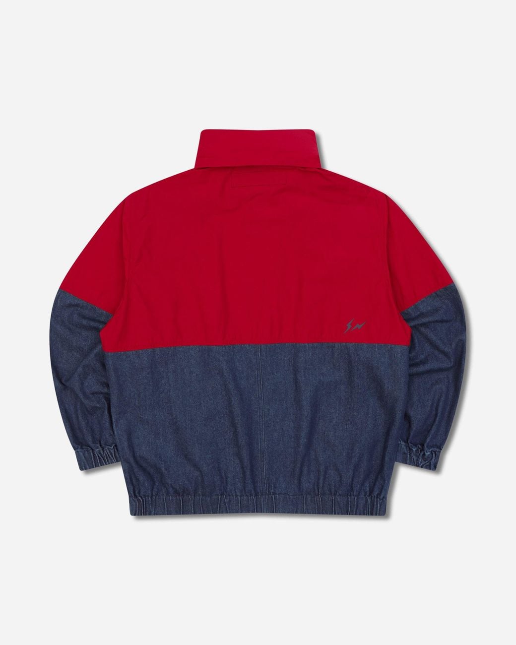 Tommy Hilfiger Red Men S Frgmt Colour-blocked Regatta Jacket Radiant / Flat Wash Denim for men