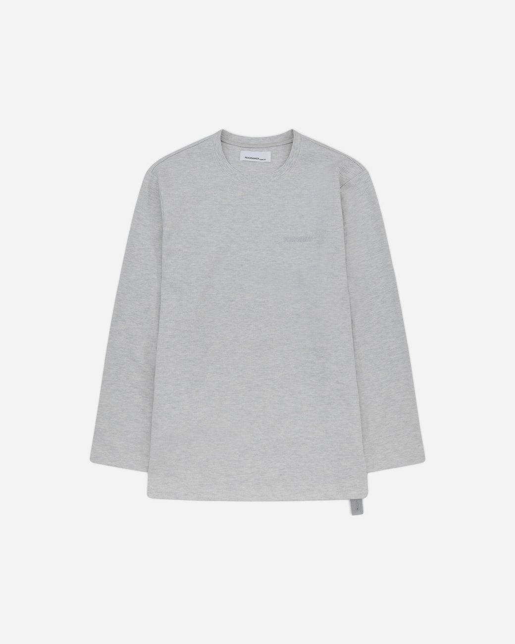 Oamc Peacemaker Gray S Waffle Longsleeve Top for men