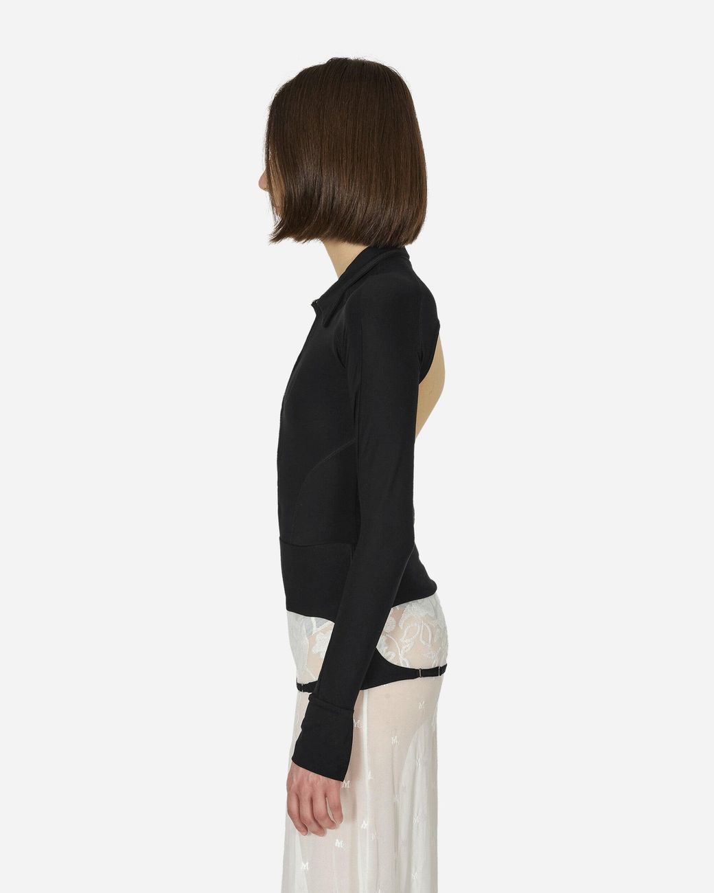 Toile Studios Black Backless Jersey Shirt