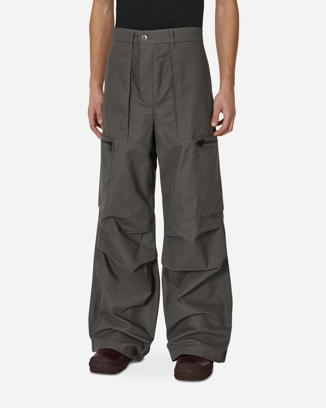 BRYAN JIMENE`Z Uniform Cargo Trousers Graphite in Black for Men
