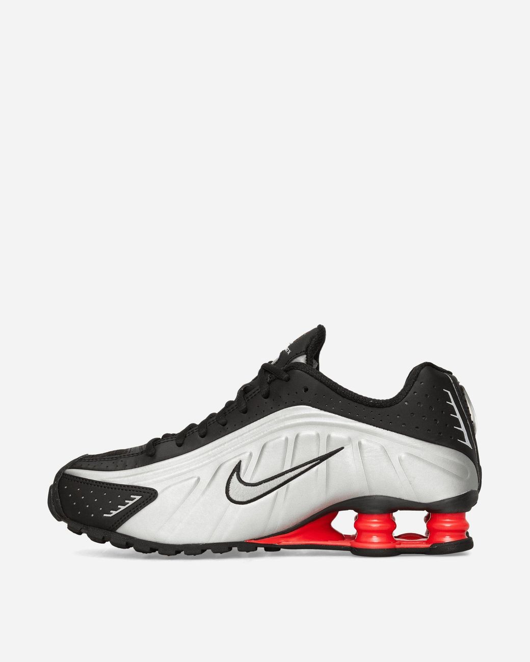 Nike White S Shox R4 Sneakers Metallic Light Crimson