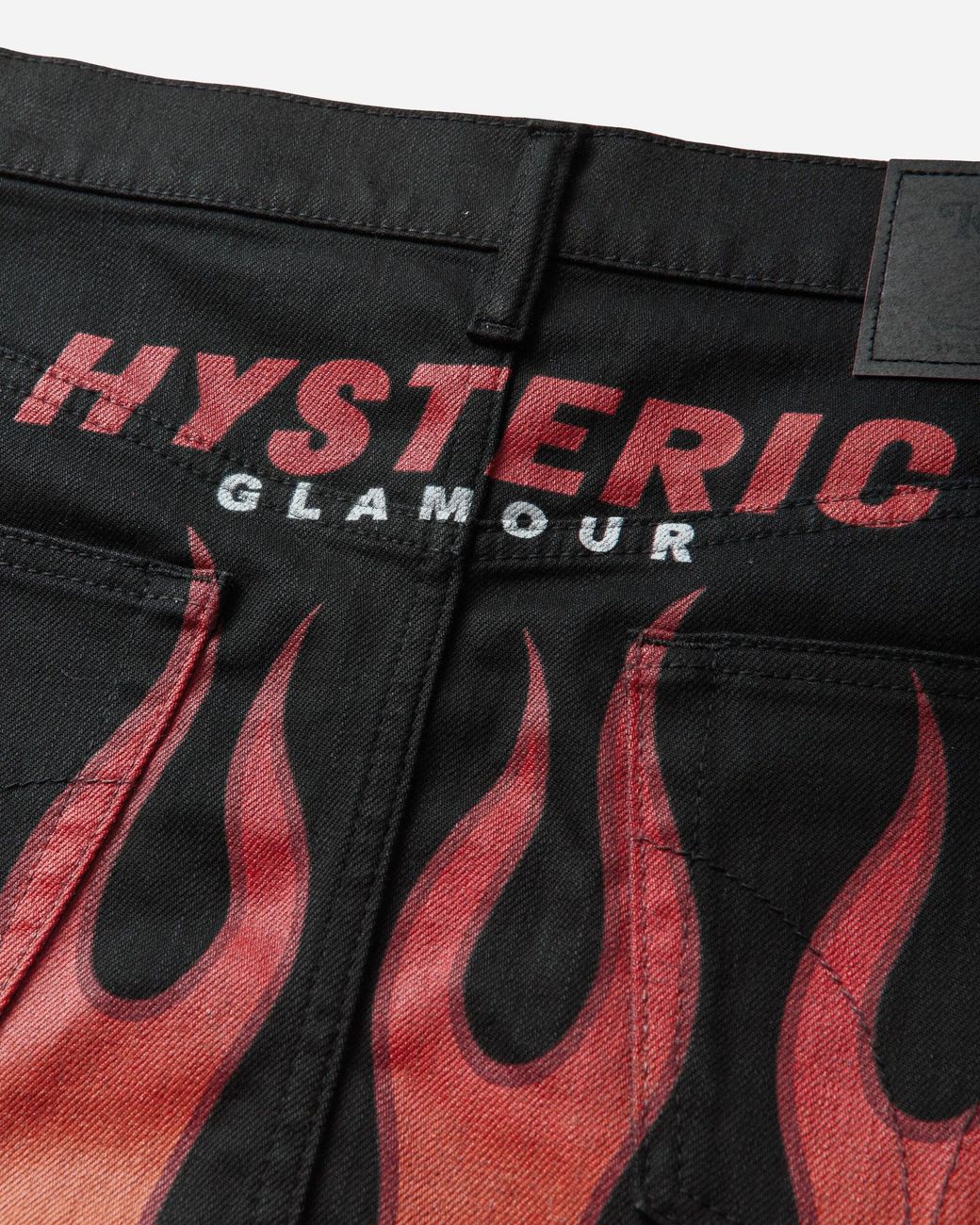 Hysteric Glamour Black S Fire Hysteric Micro Mini Skirt for men