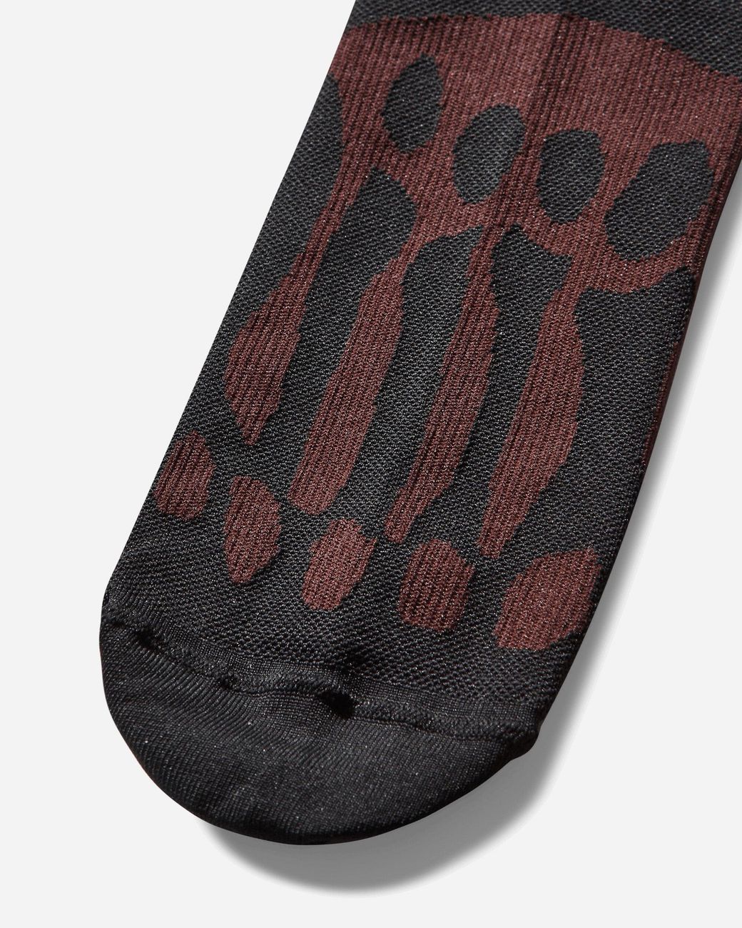 Roa Black Bones Logo Q-Skin Technical Socks Burgundy for men