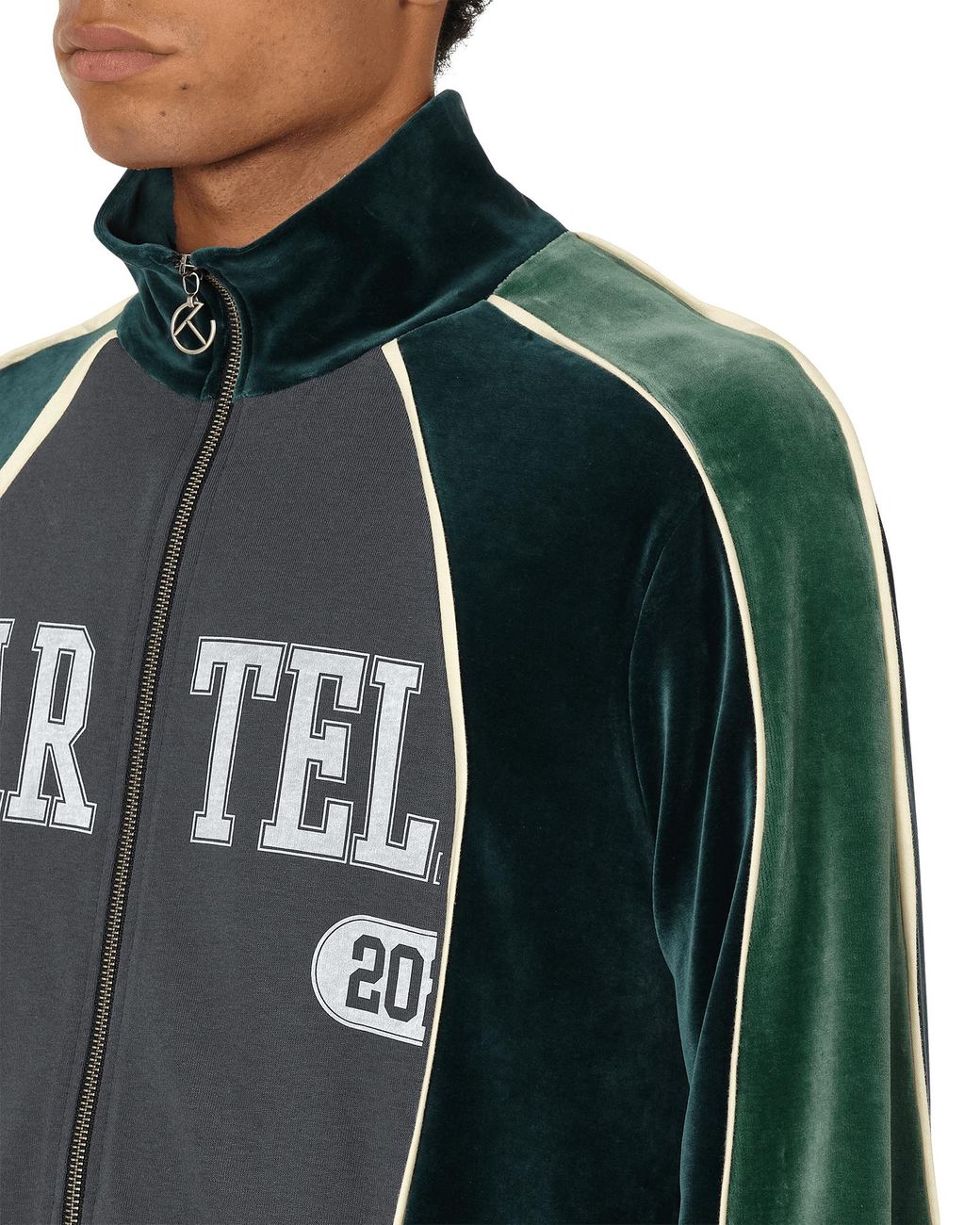 Telfar Velour Track Top in Green for Men | Lyst Telfar Velour Track Top in Green for Men | Lyst