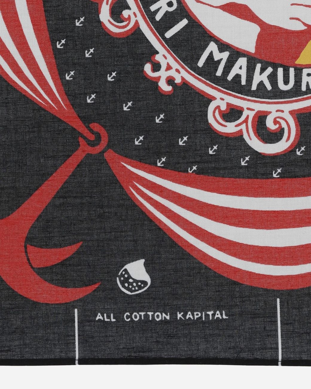 Kapital White Color Bandana (ikari Makuri) Black for men