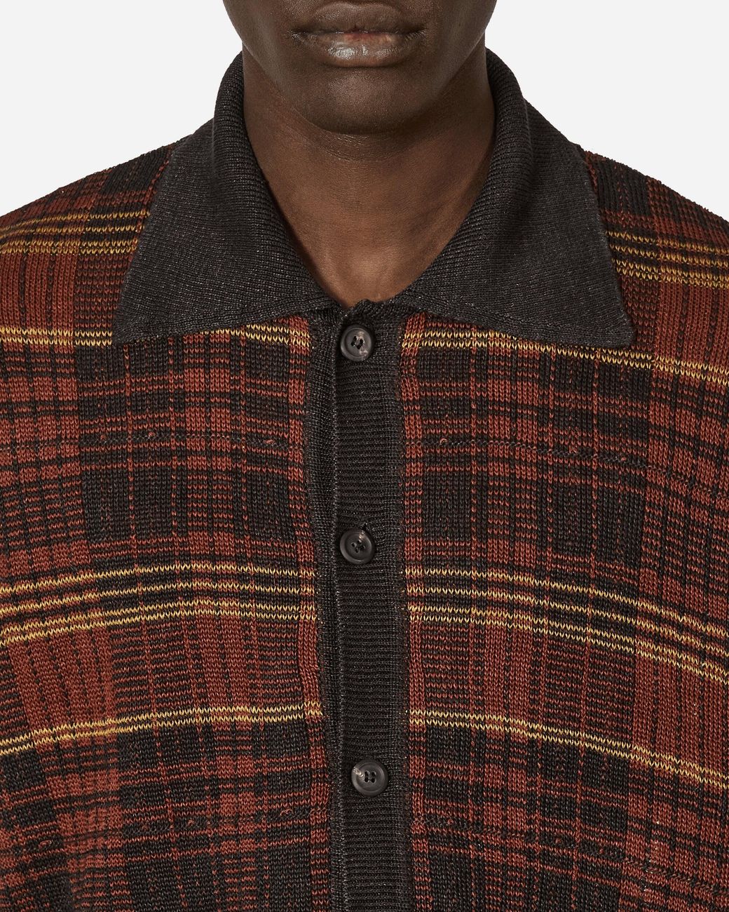 Our Legacy Evening Polo Rust Geezer Check in Brown for Men | Lyst