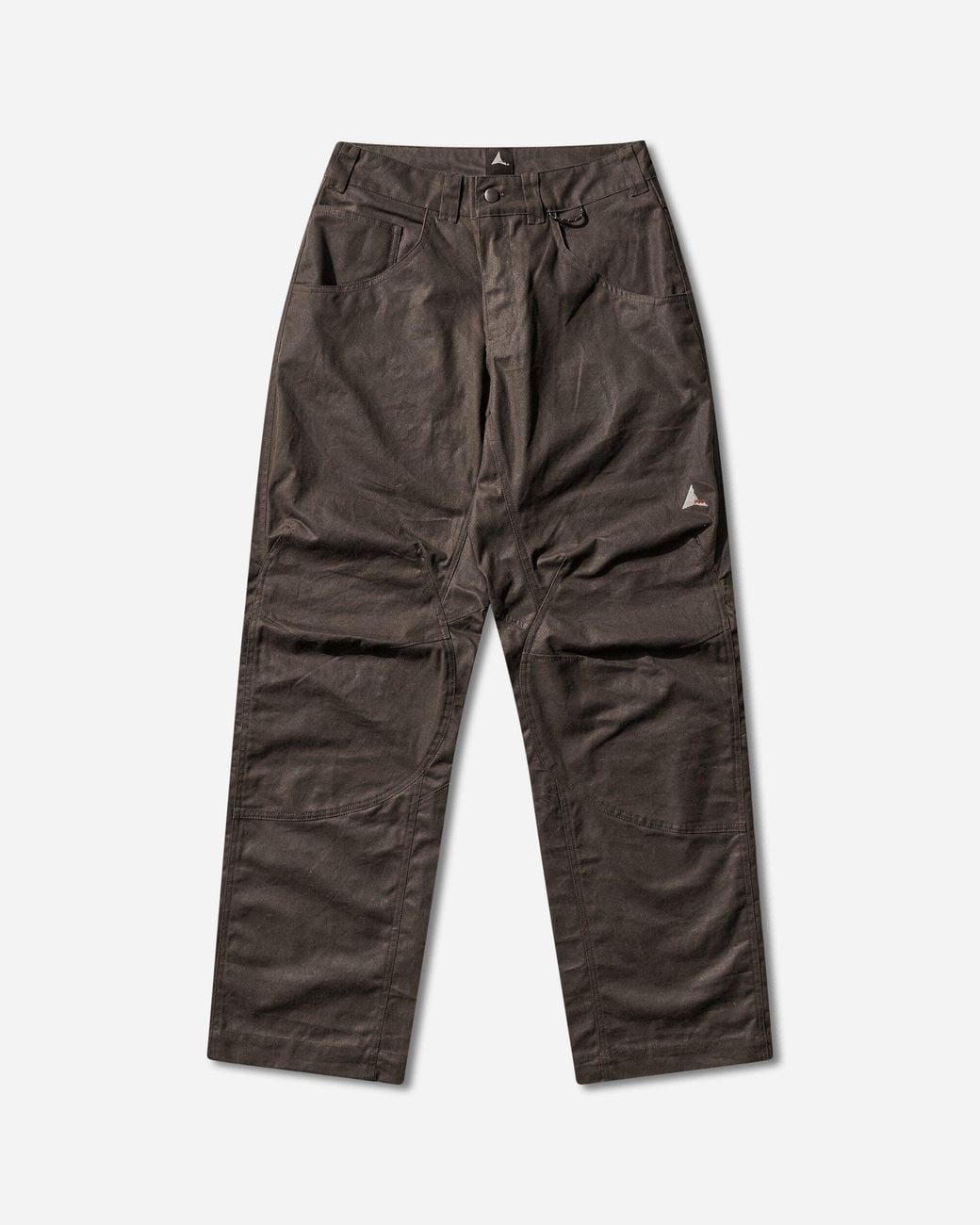 Roa Brown S Crimp Shaped Cotton Pants Dark for men