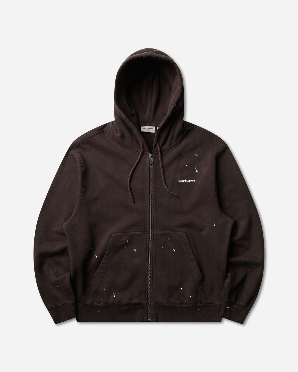 Carhartt Black Hooded Painter Jacket Tobacco (Destroy Wash) for men