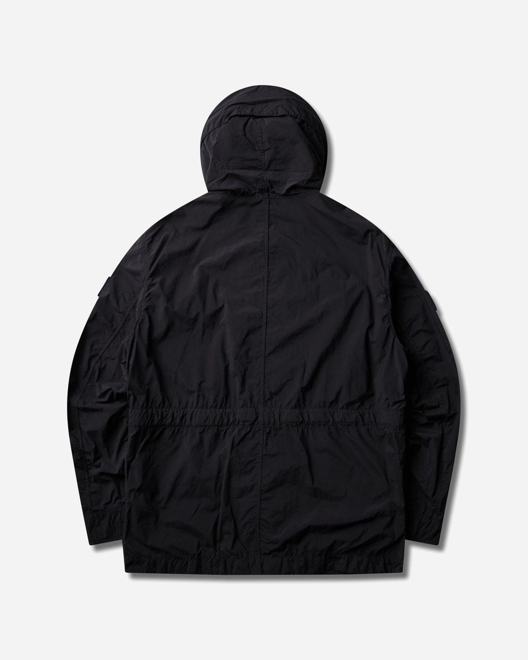 Stone Island Black Men S Ghost Nylon Smerigliato Short Parka for men