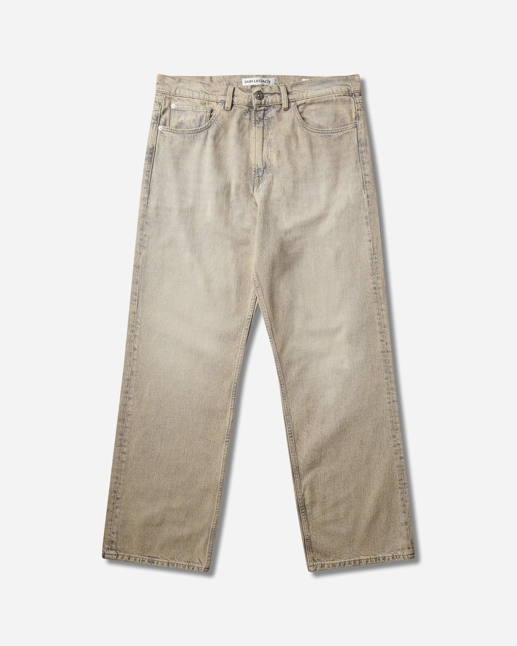 Our Legacy White S Third Cut Jeans Wolfpack Wash for men