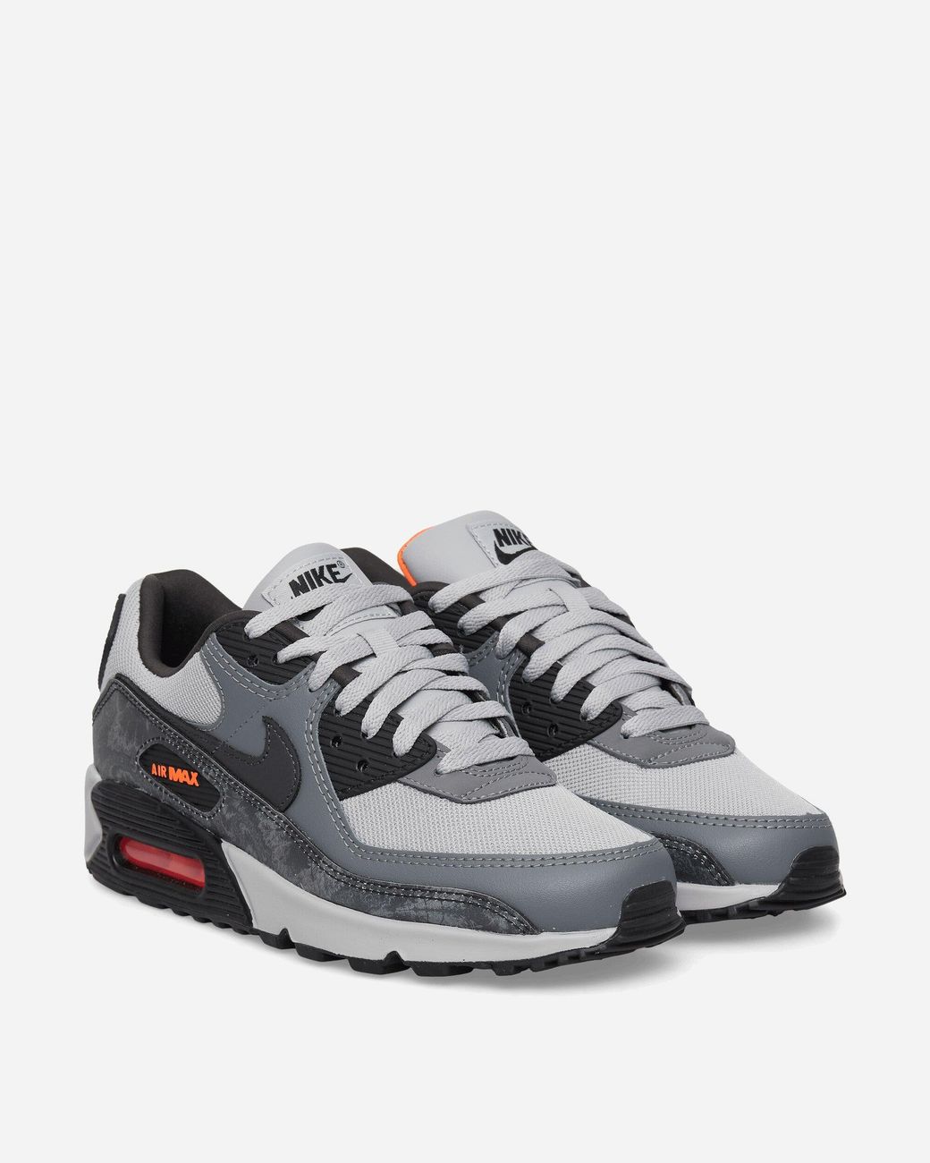 Nike Gray Air Max 90 Premium Cinder Cone Sneakers Smoke Grey / Black for men
