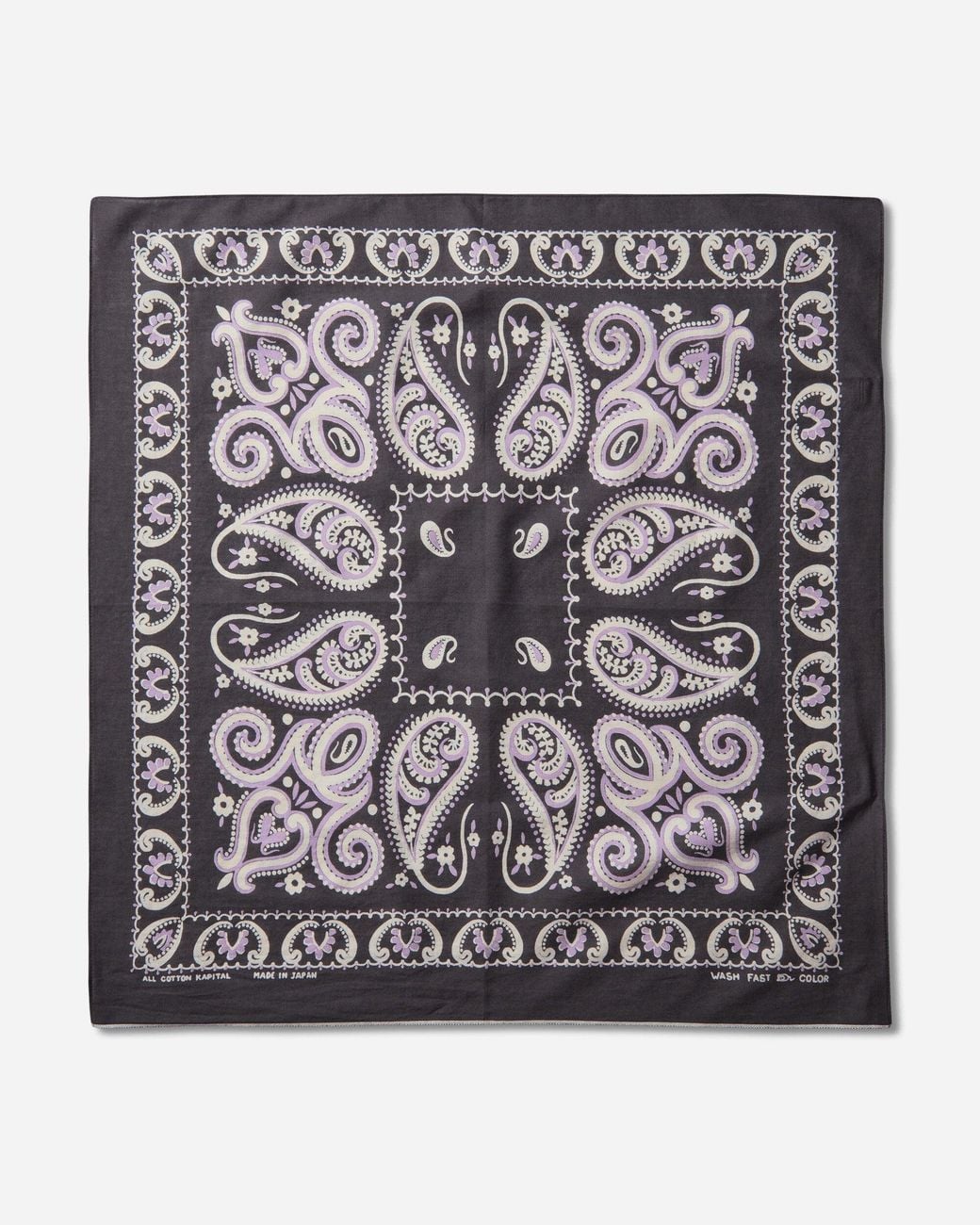 Kapital White Fastcolor Selvedge Bandana (sambo Paisley) for men