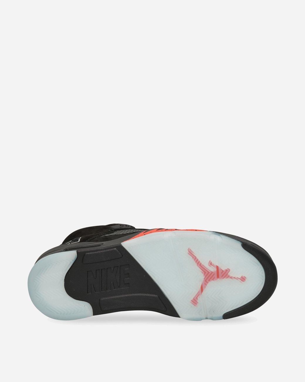 Nike Black Air Jordan 5 Halloween Sneakers / Picante Red for men