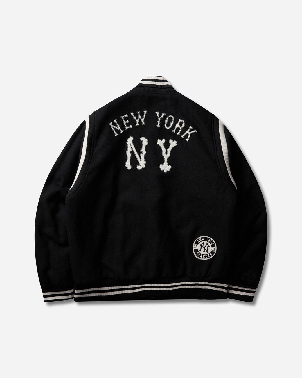 Champion Black New York Yankees Mlb Cooperstown Varsity Jacket for men