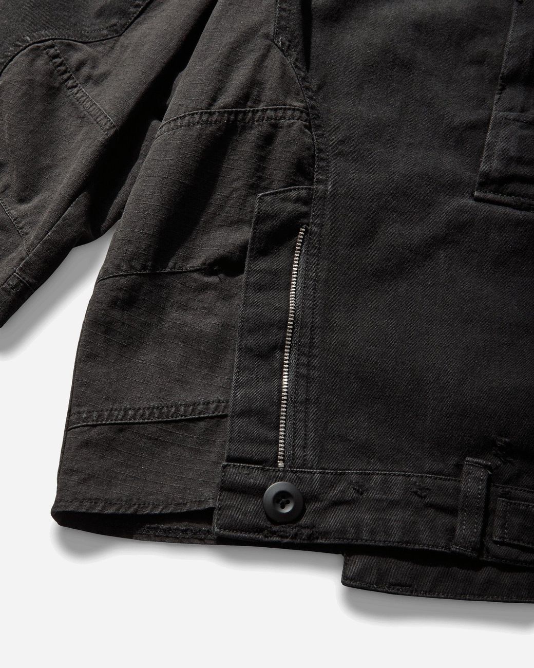 Protocol Index Black Upside-Down Cargo Shorts for men