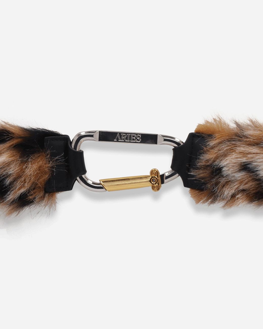 Aries Multicolor Faux Leopard Mazzo Belt Leopard for men