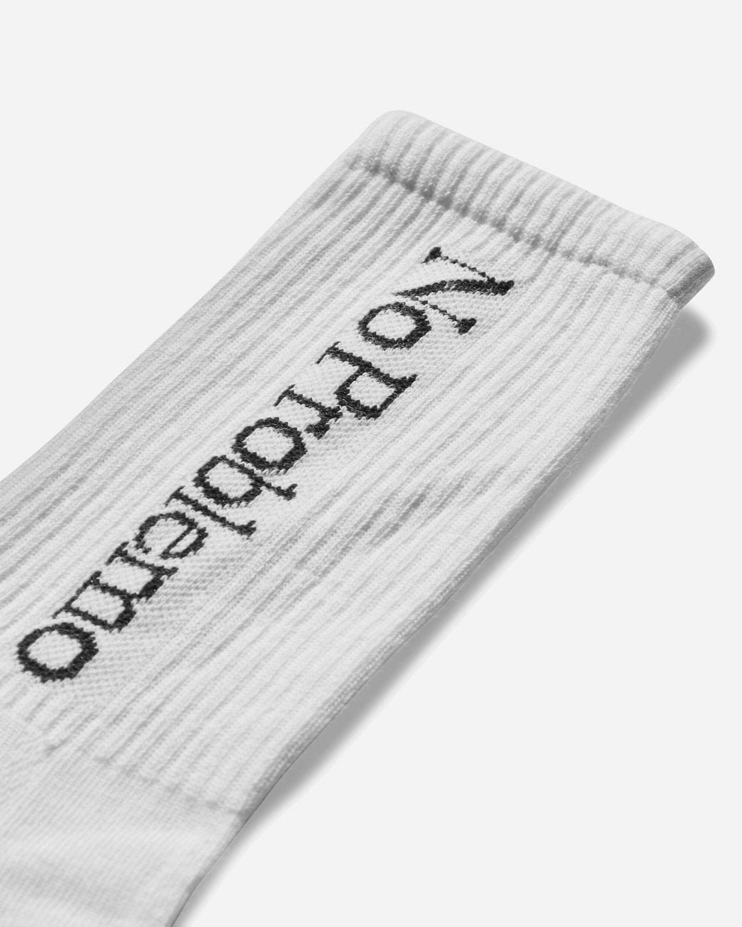 No Problemo White Logo Socks for men