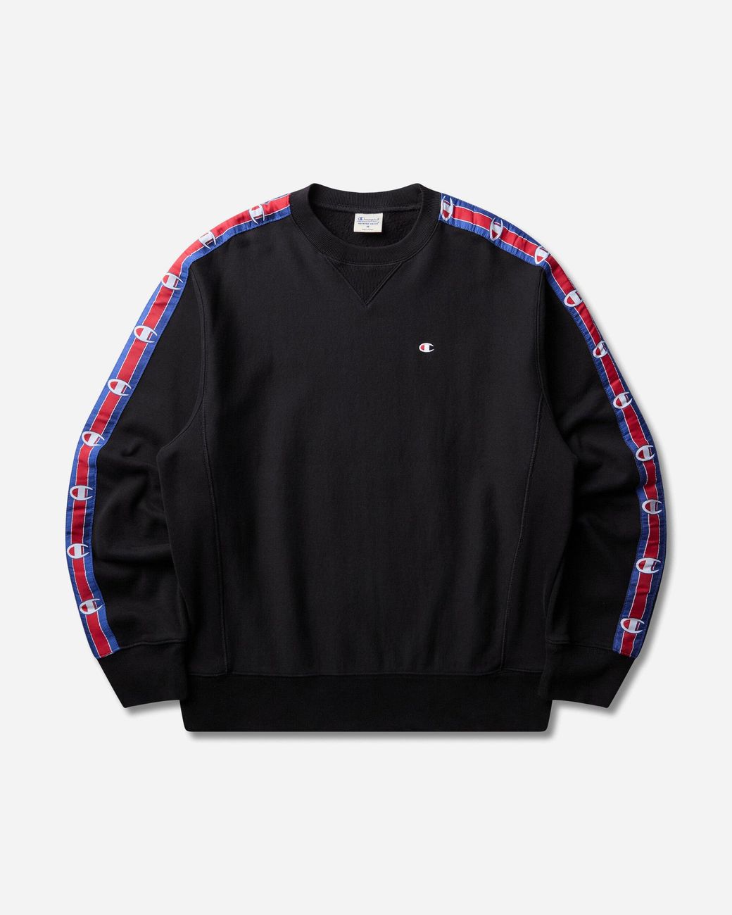 Champion Black Reverse Weave Crewneck Sweatshirt for men