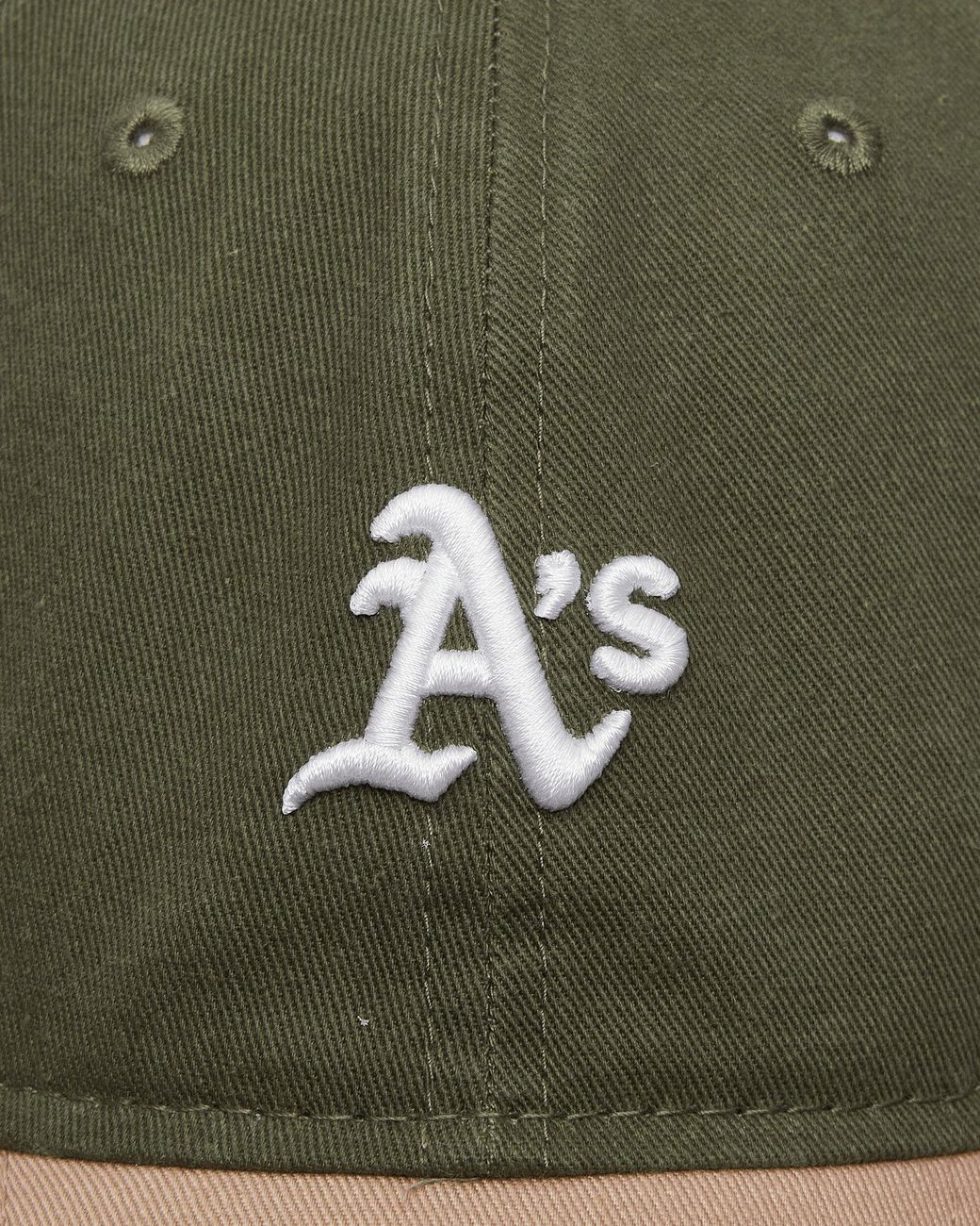 KTZ Green Athletics Mlb Washed Contrast 9twenty Adjustable Cap for men