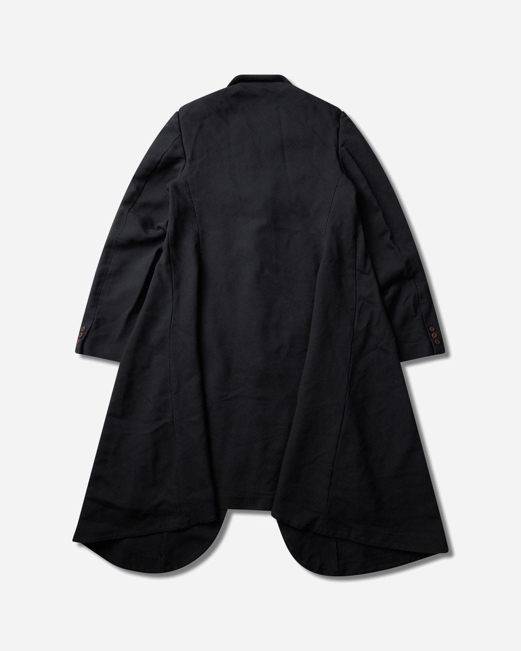 Comme des Garçons Black S Garment Dyed Deconstructed Docking Coat for men