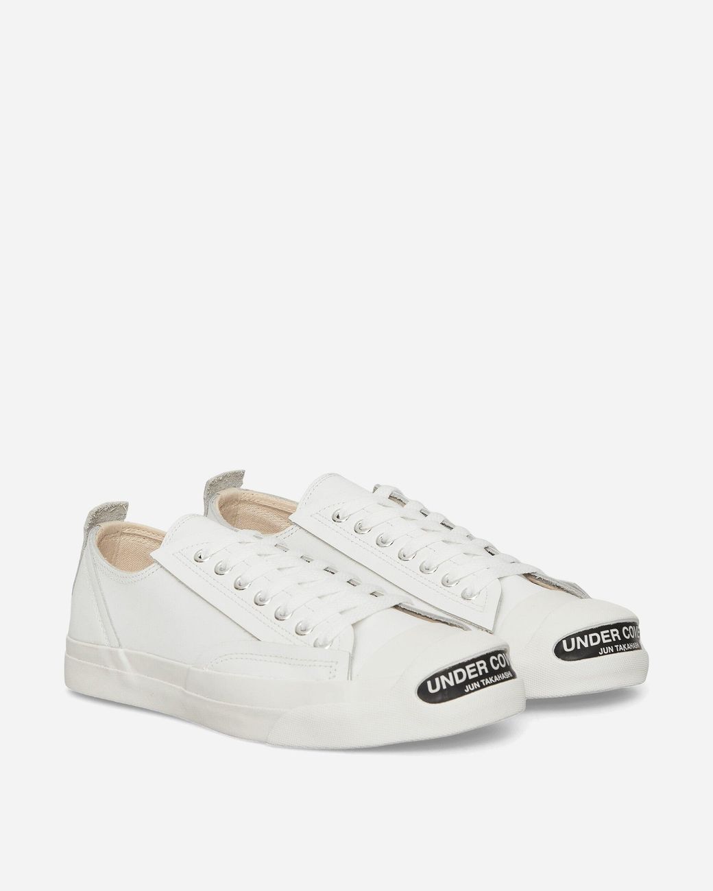 Undercover Natural S Toe Logo Leather Sneakers for men