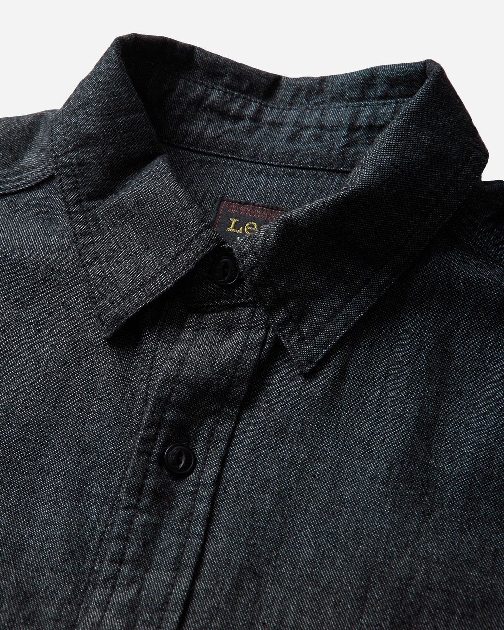 Lee Jeans Black 101 Heritage Workwear Relaxed Shirt Into The Night for men