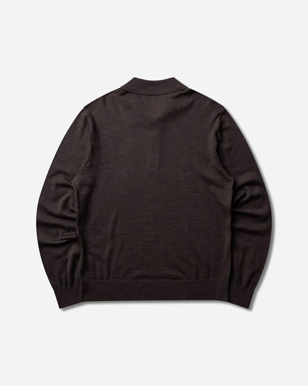 BERNER KUHL Black S Wool Polo Chocolate for men