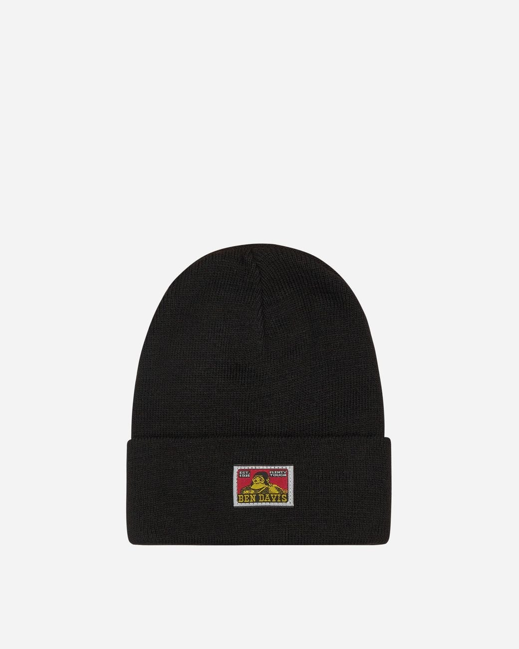 Ben Davis Work Clothes Black Logo Beanie for men