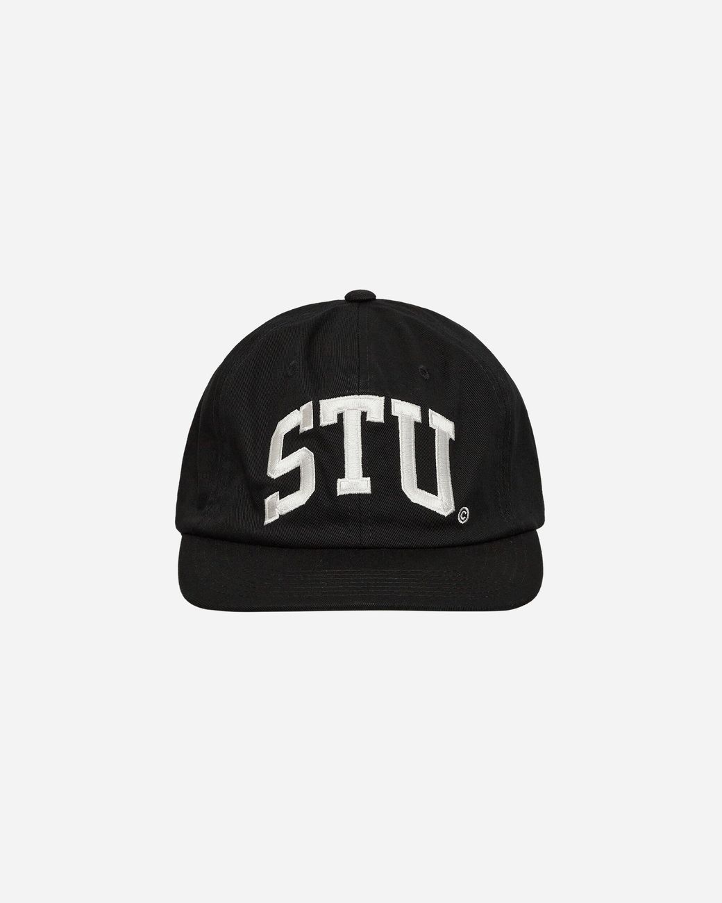 Stussy Stu Arch Strapback Cap in Black for Men | Lyst