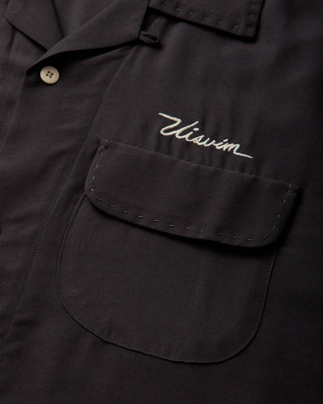 Visvim Black S Keesey Shortsleeve Shirt Charcoal for men